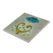 Jugendstil-Rose Sherwin & Cotton c1900 Repro Fliese (Seite)