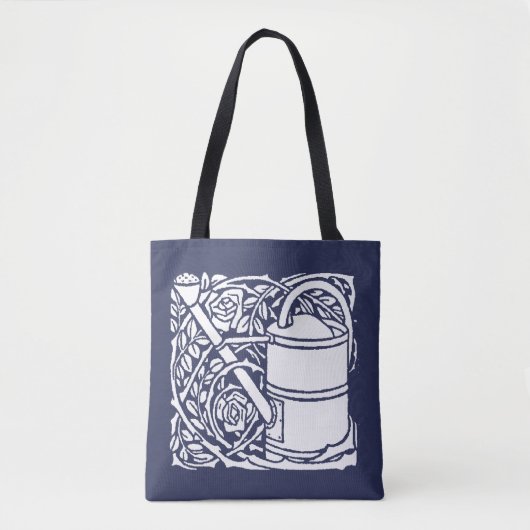 Jugendstil-Rose und Wassersport Tasche (Vorderseite)