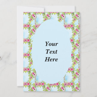 Jugendstil Rose Weave Muster Einladung