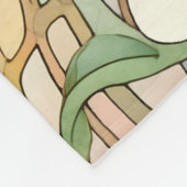 Jugendstil-Rosenmuster Fleecedecke (Ecke)