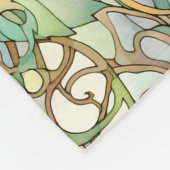 Jugendstil-Rosenmuster Fleecedecke (Ecke)