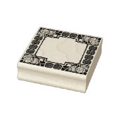 Jugendstil-Rosenrand-Stempel Gummistempel (Stempel)