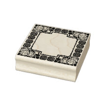 Jugendstil-Rosenrand-Stempel
