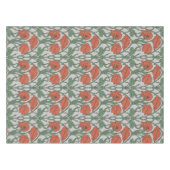 Jugendstil Roter Mohn Blumenprint Tischdecke (Vorderseite (Horizontal))