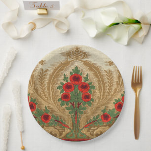 Jugendstil Runde Orangenblüten Sprünge Gestank Pappteller