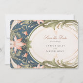 Jugendstil - Save the Date Hochzeit Einladung (Vorderseite)