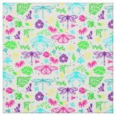 Jugendstil Schmetterling Libelle antik floral Stoff (Muster)