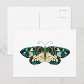 Jugendstil Schmetterling Postkarte (Vorne/Hinten)