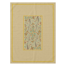 Jugendstil-Schmetterlinge und Orangenbäume 50" x 7 Tischdecke