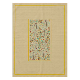 Jugendstil-Schmetterlinge und Orangenbäume 50" x 7 Tischdecke