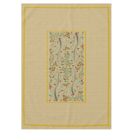 Jugendstil-Schmetterlinge und Orangenbäume 60" x 8 Tischdecke