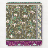 Jugendstil-Schneeschuhwanderung Blume Mousepad (Vorne)