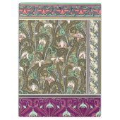 Jugendstil-Schneeschuhwanderung Blume verneuil lil Klemmbrett (Rückseite)