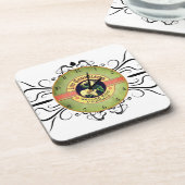 Jugendstil Schokolade co. Werbeaufsicht Getränkeuntersetzer (Linke Seite)