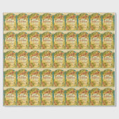 Jugendstil-Schönheitslotion Sibirien-Label Geschenkpapier (Flach)