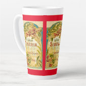 Jugendstil-Schönheitslotion Sibirien-Label Milchtasse (Linke Ecke)