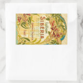 Jugendstil-Schönheitslotion Sibirien-Label Rechteckiger Aufkleber (Tasche)