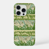 Jugendstil Schwan-Muster – Vintage Botanischer Sch iPhone Hülle (Rückseite)