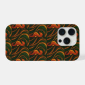 Jugendstil-Seepferdchen iPhone Hülle (Rückseite (Horizontal))