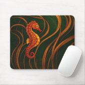 Jugendstil-Seepferdchen Mousepad (Mit Mouse)