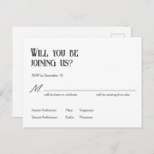 Jugendstil-Snowdrops UAWG Wedding Card Ankündigungspostkarte (Vorne/Hinten)