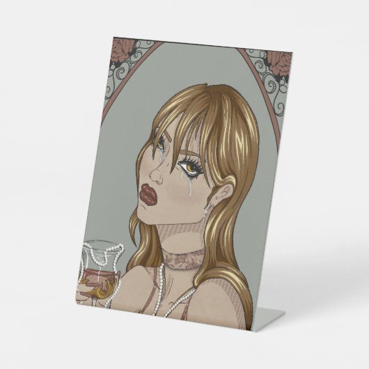 Jugendstil Sockelschild (Vorderseite)