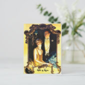 Jugendstil-Sonderformblatt der 1920er Jahre Postkarte (Stehend Vorderseite)