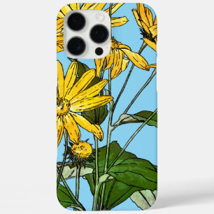 Jugendstil-Sonnenblumen iPhone 16 Pro Max Hülle