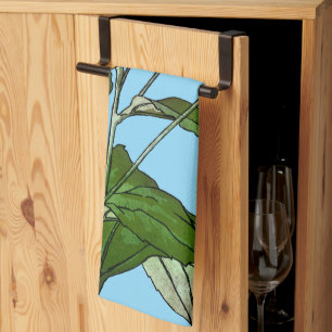 Jugendstil-Sonnenblumen Geschirrtuch