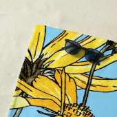 Jugendstil-Sonnenblumen Strandtuch (Beispiel)