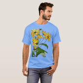 Jugendstil-Sonnenblumen T-Shirt (Vorne ganz)