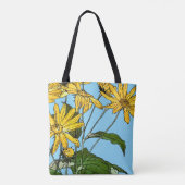 Jugendstil-Sonnenblumen Tasche (Rückseite)