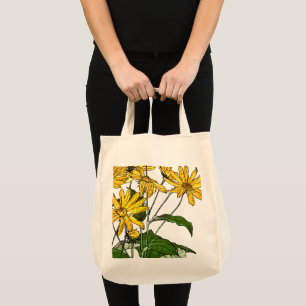 Jugendstil-Sonnenblumen Tragetasche