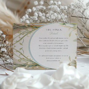 Jugendstil-Splendor: Hochzeiten Begleitkarte
