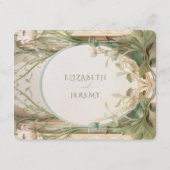 Jugendstil-Splendor: Hochzeiten Begleitkarte (Rückseite)