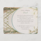 Jugendstil-Splendor: Hochzeiten Begleitkarte (Vorderseite)