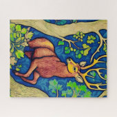 Jugendstil-Stadium in einem Fantasy-Wald Puzzle (Horizontal)