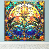 Jugendstil-Stilelemente Leinwanddruck (Insitu (Holzboden))