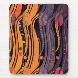 Jugendstil Stilvolle Tulpen - Mousepad