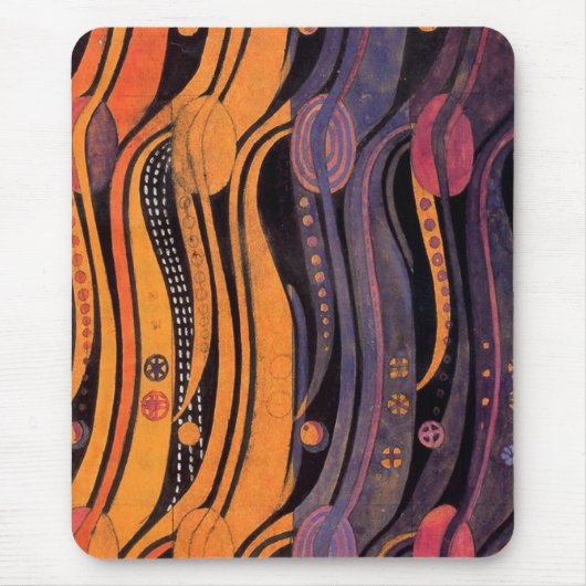 Jugendstil Stilvolle Tulpen - Mousepad (Vorne)