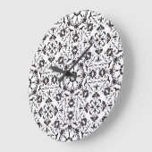 Jugendstil: Stilvolle Vintage Elemente Große Wanduhr (Winkel)