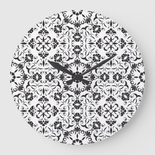 Jugendstil: Stilvolle Vintage Elemente Große Wanduhr (Vorderseite)