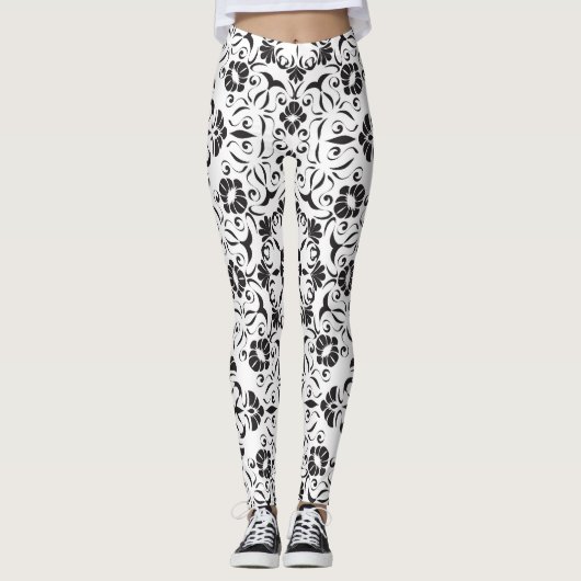 Jugendstil: Stilvolle Vintage Elemente Leggings (Vorderseite)