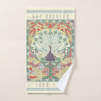 Jugendstil Stolzer Pfau Handtuch