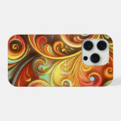 Jugendstil: Strahlendes Barock dreht sich iPhone Hülle (Rückseite (Horizontal))