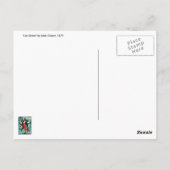 Jugendstil-Tanz-Bild von Jules Cheret Postkarte (Rückseite)