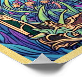 Jugendstil-Tarot-Karte: Der Eingeweihte Poster (Ecke)