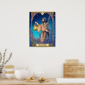 Jugendstil-Tarot-Karte: Der Eingeweihte Poster (Küche)