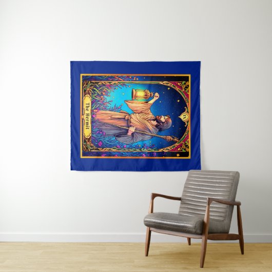 Jugendstil-Tarot-Karte: Der Eingeweihte Wandteppich (Beispiel (Horizontal))