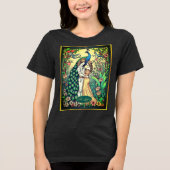 Jugendstil-Tarot-Karte, Die Liebhaber Tri-Blend Shirt (Vorderseite)